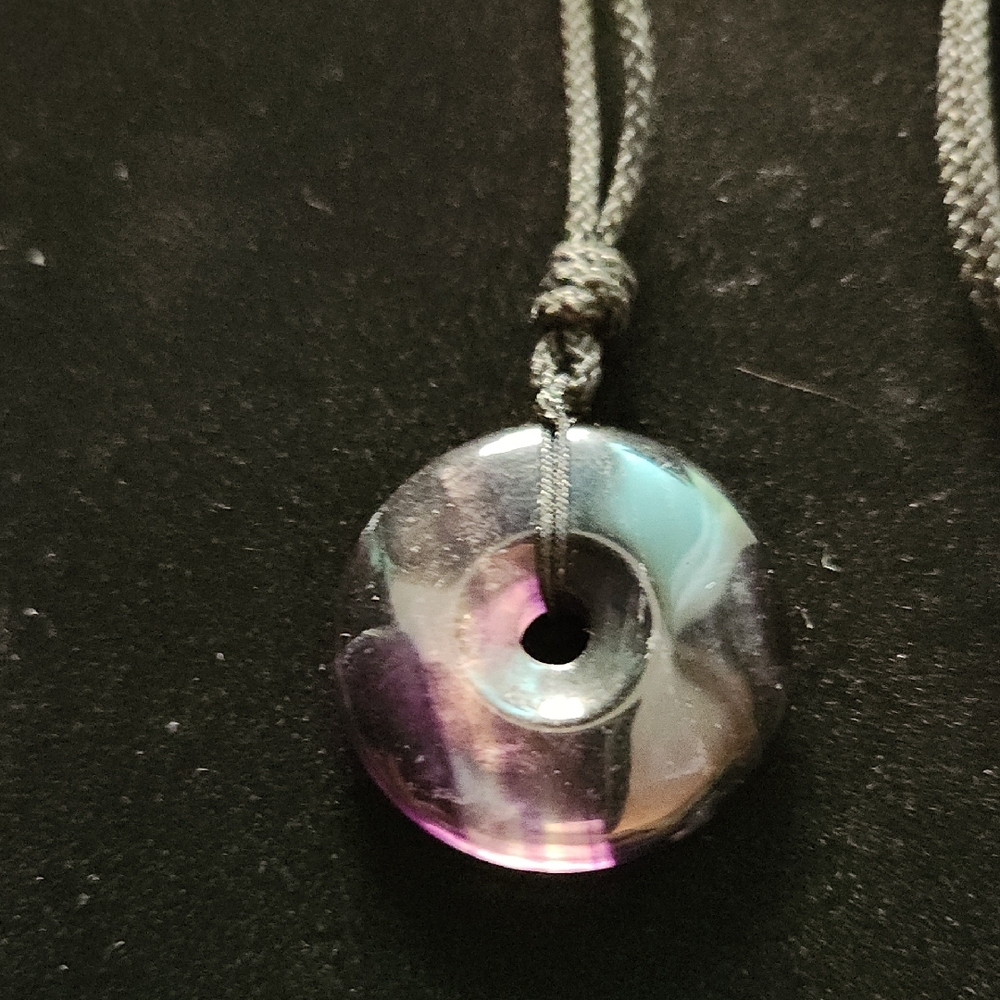 Elegant Purple Stone Pendant Necklace